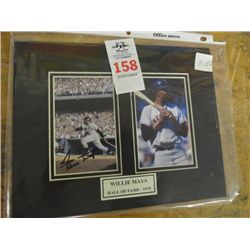 Autographed Photo Willie Mays