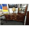 Image 2 : Walnut Dining Room Table w/Buffet & Hutch