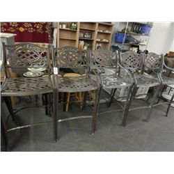 5 Cast Aluminum Bar Stools - 5 Times the Money