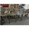 Image 1 : 5 Cast Aluminum Bar Stools - 5 Times the Money