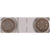 Image 2 : 1854 & 1861 SEATED HALF DIMES VG/FINE