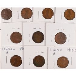 10-1913-D LINCOLN CENTS AVG CIRC