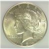 Image 2 : 1934-D PEACE SILVER DOLLAR, ICG MS-61  NICE