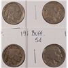 Image 1 : 4-1923 BUFFALO NICKELS (GRADING SET) (GOOD,VG,FINE,VF)
