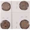 Image 2 : 4 BARBER DIMES (07,08-S,10,14-D) F/XF