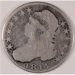 1814 BUST HALF DOLLAR AG/GOOD