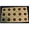 48. (15) 1918 D Lincoln Cents. F-EF. Redbook value $85+.