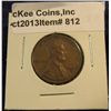 Image 1 : 812. 1931 S Keydate Lincoln Cent. Redbook value $150.00.