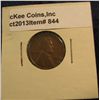 Image 1 : 844. 1924 D Lincoln Cent. F-12. Redbook value $50.00