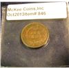 Image 2 : 846. 1870 Indian Head Cent. VF 20. Redbook value $280.00.
