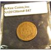 Image 2 : 847. 1871 Indian Head Cent. G-4. Redbook value $70.00.