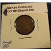 Image 1 : 850. 1873 Open 3 Indian Head Cent. VG-8. Redbook value $32.00.