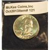 Image 1 : 121. 1959 D Washington Quarter. Toned Unc. Redbook value $25.00