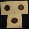 Image 2 : 145. 1873, 74, & 75 U.S. Shield Nickels. G-VG Redbook value $94.00