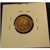 Image 2 : 895. 1902 Indian Head Cent. Mostly red Unc. Redbook value $38.00