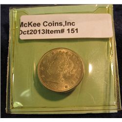 151. 1883 No Cents Liberty Nickel. AU-Unc.