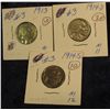 Image 1 : 155. 1913 P T.1 VF+, 14 D *key date) G-4, & 14 S G-4 Buffalo Nickels. Redbook value $136.00.