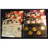 Image 1 : 919. 2005 Philadelphia, Denver. Gold & Platinum State Hood Quarter Sets. In Display Cases.
