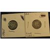 Image 1 : 193. 1865 & 1868 U.S. Three Cent Nickels. G-VG. Redbook value $36.00.