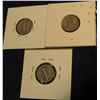 Image 2 : 228. 1924 S VG, 26 S G-4, & 31 D VG Mercury Dimes. Redbook value is $16.00.