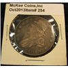 Image 1 : 254. 1819 Capped Bust Half Dollar. VF 20. Redbook value $140.00.