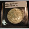 Image 2 : 267. 1941 P Walking Liberty Half Dollar. Brilliant Unc. Redbook value $50.00.