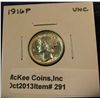 Image 1 : 291. 1916 P Mercury Dime. Unc.
