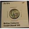 Image 1 : 302. 1919 S Mercury Dime. VF 20.