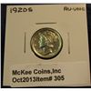Image 1 : 305. 1920 S Mercury Dime. AU-Unc.