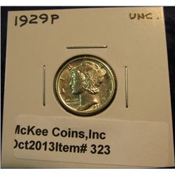 323. 1929 P Mercury Dime. Unc.
