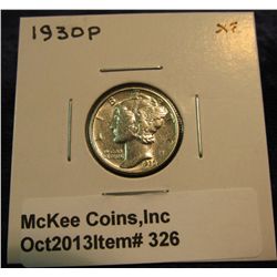326. 1930 P Mercury Dime. EF.