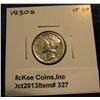 Image 1 : 327. 1930 S Mercury Dime. VF-EF.