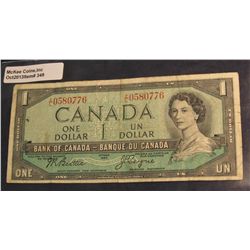349. 1954 Series Canada One Dollar Note.