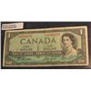 Image 1 : 349. 1954 Series Canada One Dollar Note.