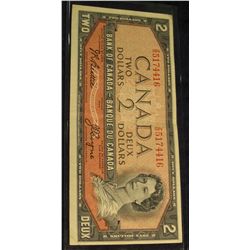 350. 1954 Series Canada Two Dollar Note.