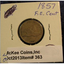 363. 1857 U.S. Flying Eagle Cent. F-12, Light reverse scr.