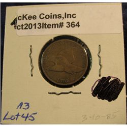 364. 1857 U.S. Flying Eagle Cent. F-12.