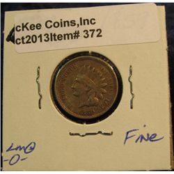372. 1859 Indian Head Cent. F-12.