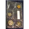 Image 2 : 407. Panama Proof 1967 1c, 5c, 10c, & 25c in original mint cellophane.