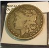 Image 1 : 1210. 1896 S U.S. Morgan Silver Dollar. VG-8. Rare date. Redbook value $70 in VF & $240 in EF.