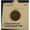 Image 1 : 1245. 1923 Canada Cent. VF.