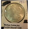 Image 1 : 1346. 1921 P U.S. Morgan Silver Dollar. Brilliant Unc.