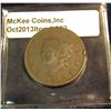 Image 1 : 602. 1819 U.S. Large Cent. VG-8. Redbook value $25.00