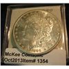 Image 1 : 1354. 1890 P U.S. Morgan Silver Dollar. Brilliant Unc.