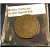 Image 1 : 606. 1824 U.S. Large Cent. VG-8. Redbook value $28.00.