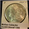 Image 1 : 1366. 1885 O U.S. Morgan Silver Dollar. Brilliant Unc.