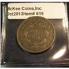 Image 2 : 615. 1832 U.S. Large Cent. VF 20. Redbook value $65.00.