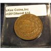 Image 2 : 616. 1832 U.S. Large Cent. Choice VF 30. Redbook value $65.00.