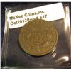Image 2 : 617. 1833 U.S. Large Cent. F+. Redbook value $30.00.