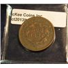 Image 2 : 628. 1838 U.S. Large Cent. VG-8. Redbook value $25.00